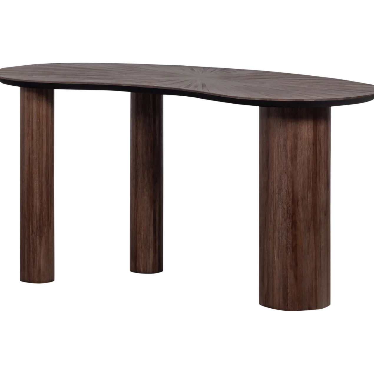 Sun organische sidetable/bureau recycled teak bruin