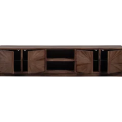 Sun tv meubel met open vak recycled teak bruin
