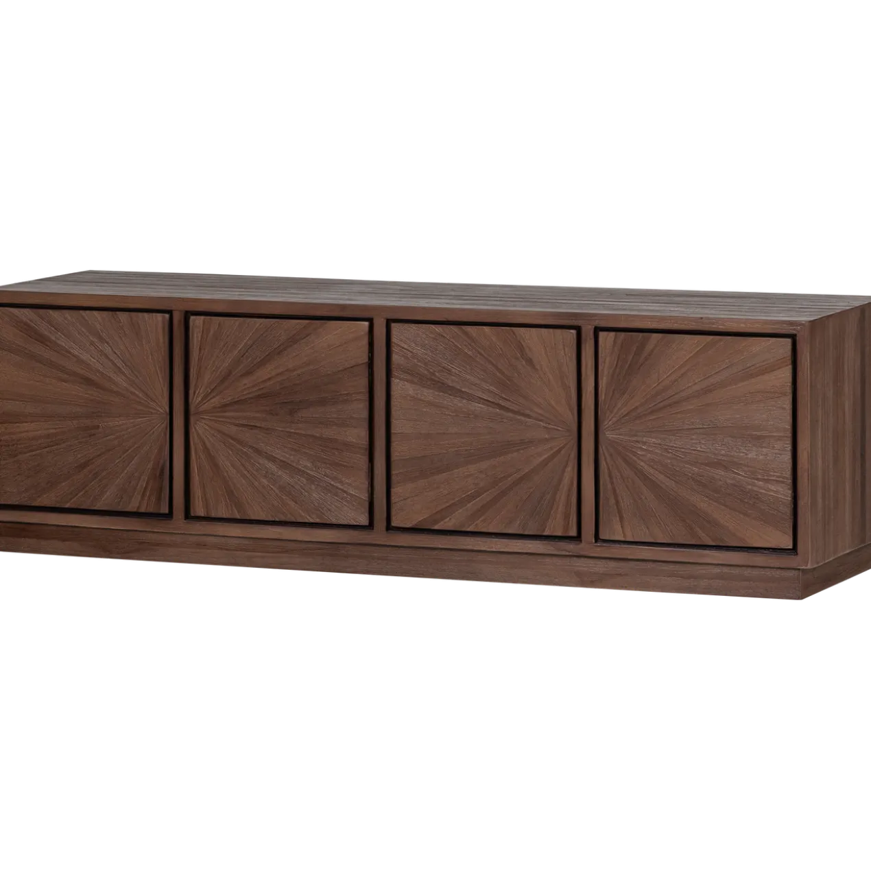 Sun tv meubel recycled teak bruin
