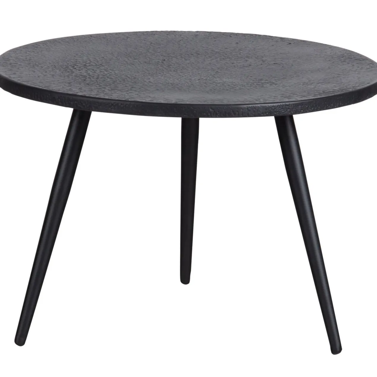 Suze bijzettafels hout/metaal zwart - set van 2