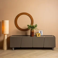 Syro vloerlamp raffia naturel 130xo30 cm