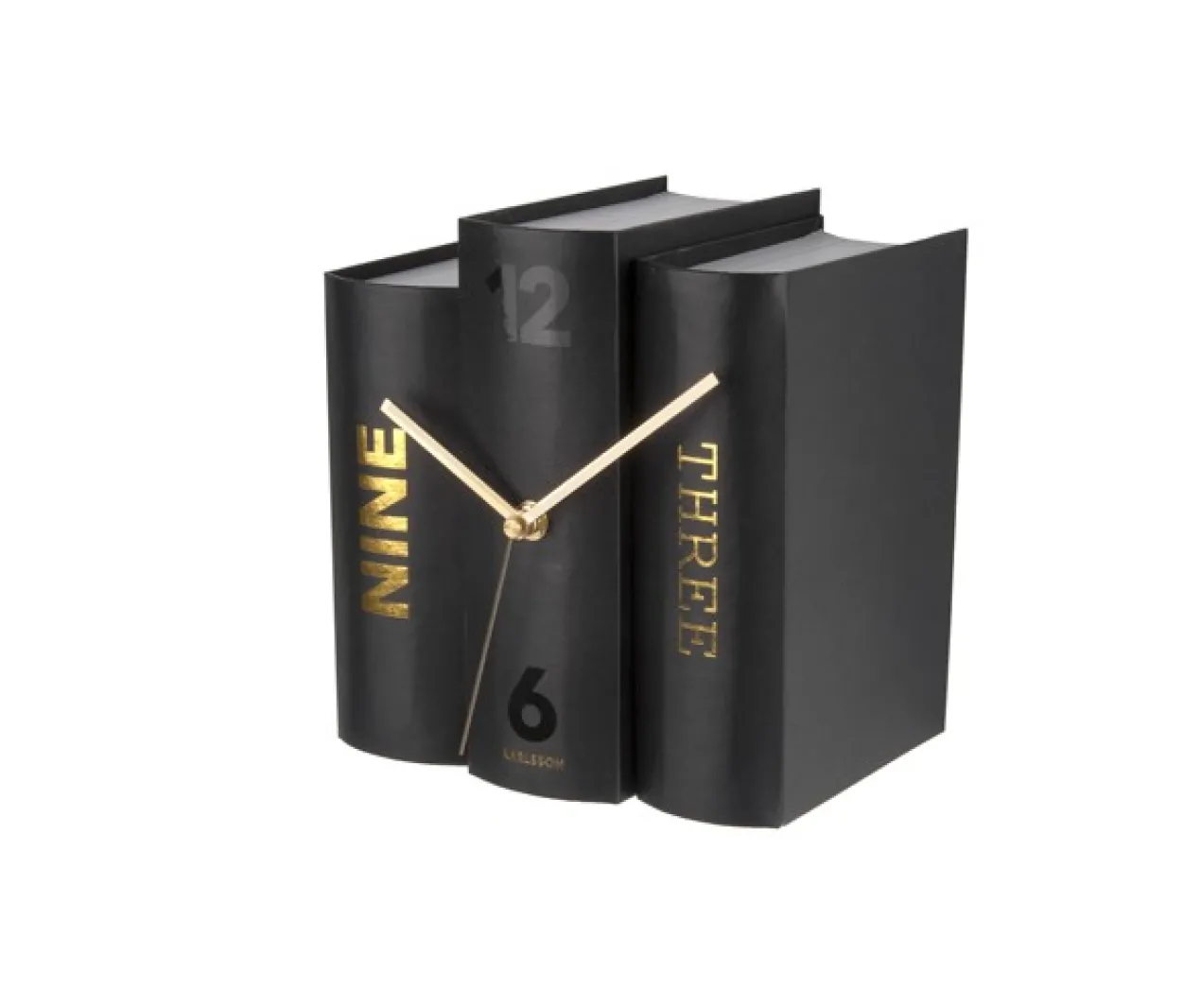 Table clock Book black paper
