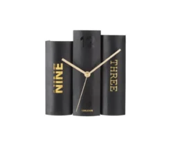 Table clock Book black paper