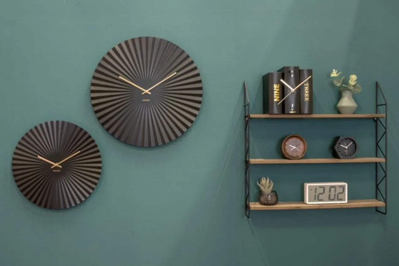 Table clock Book black paper