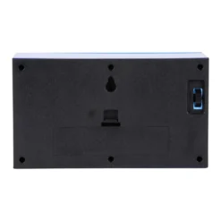 Table clock Boxed Flip acrylic dark blue