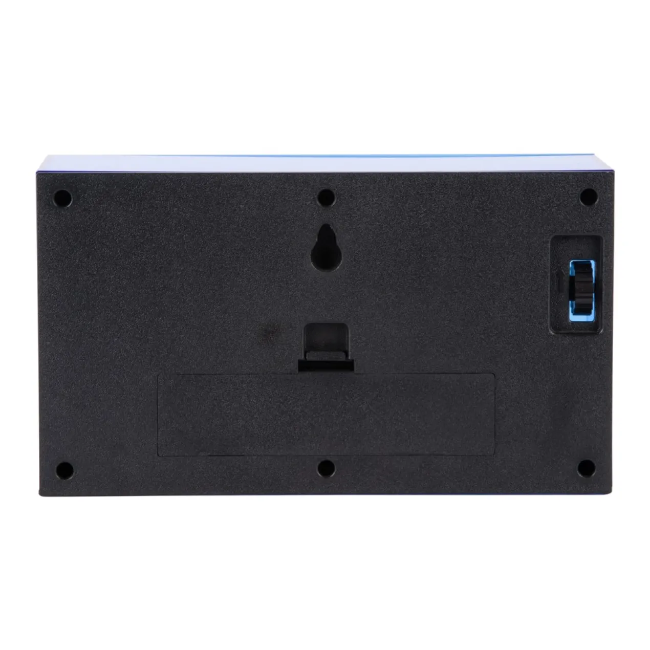 Table clock Boxed Flip acrylic dark blue