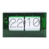 Table clock Boxed Flip acrylic green