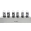 Table clock Cathode brushed steel base, White LED