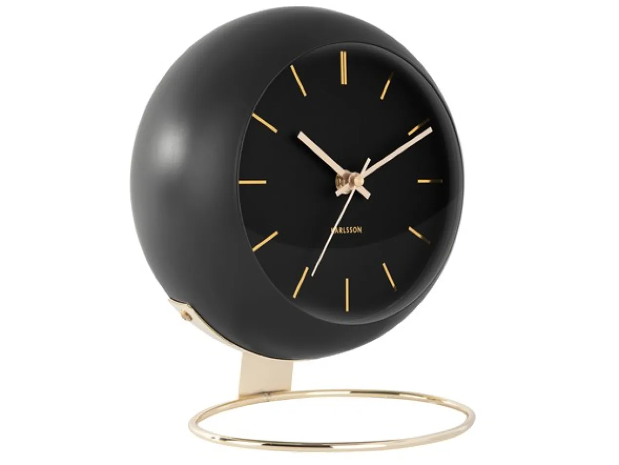 Table clock Globe black, Des. Armando Breeveld