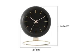 Table clock Globe black, Des. Armando Breeveld