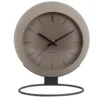 Table clock Nirvana Globe dark warm grey