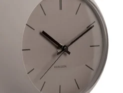 Table clock Nirvana Globe dark warm grey