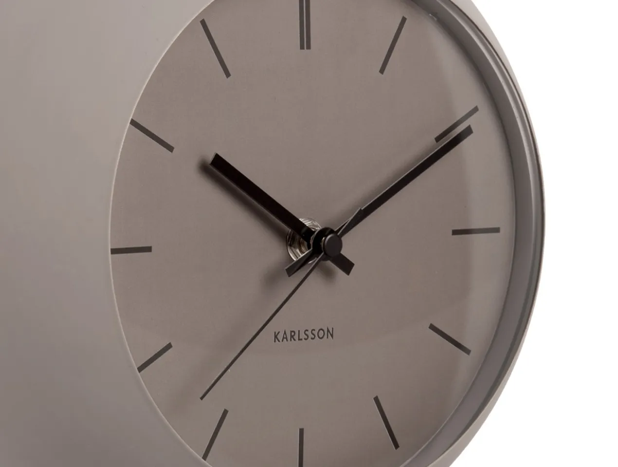 Table clock Nirvana Globe dark warm grey