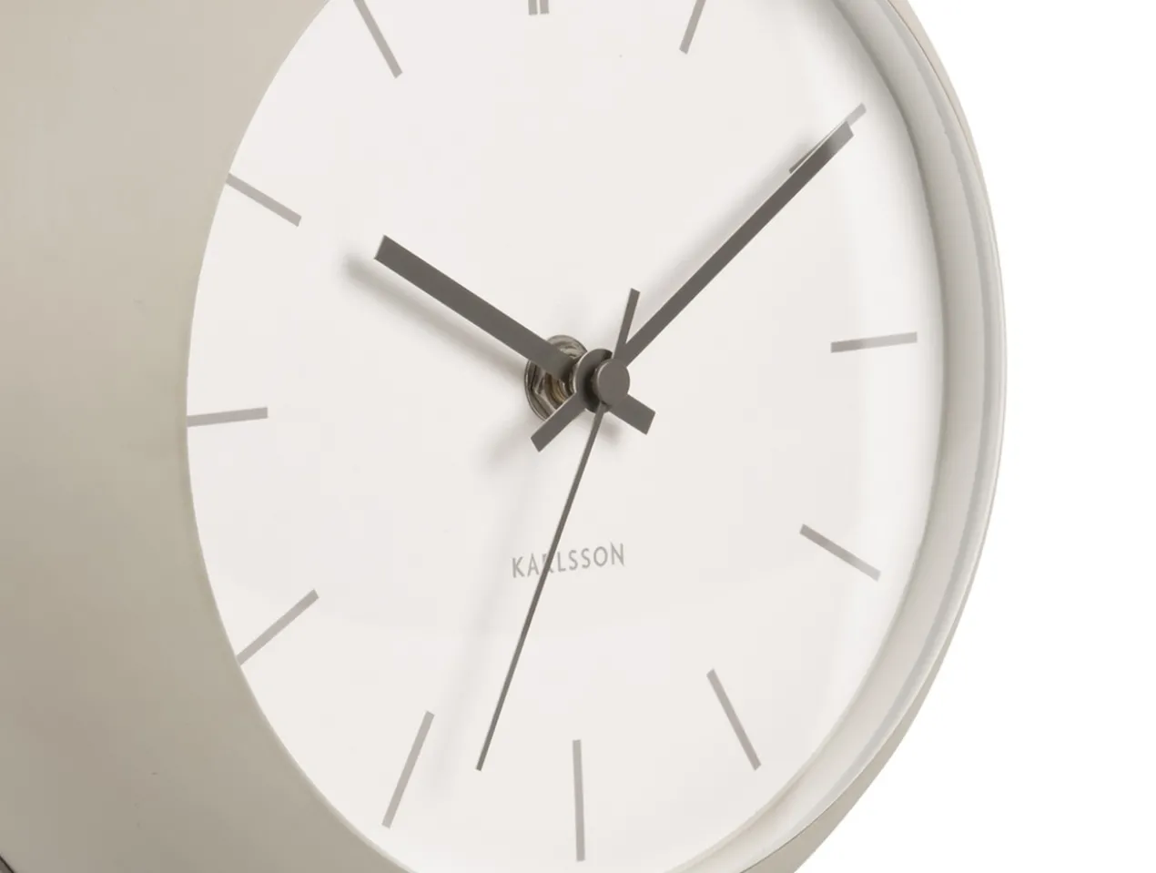 Table clock Nirvana Globe warm grey