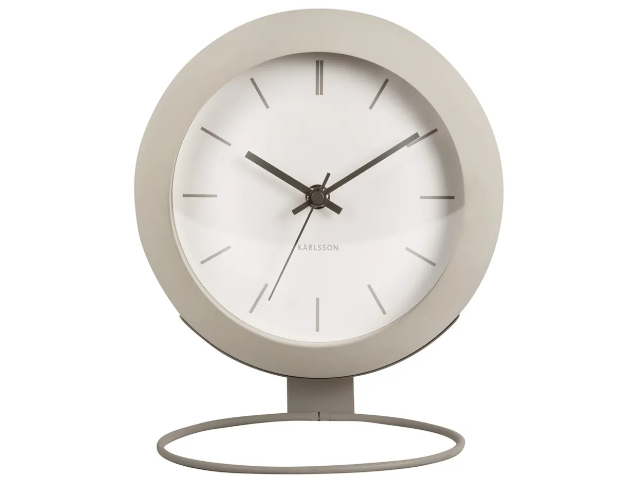 Table clock Nirvana Globe warm grey