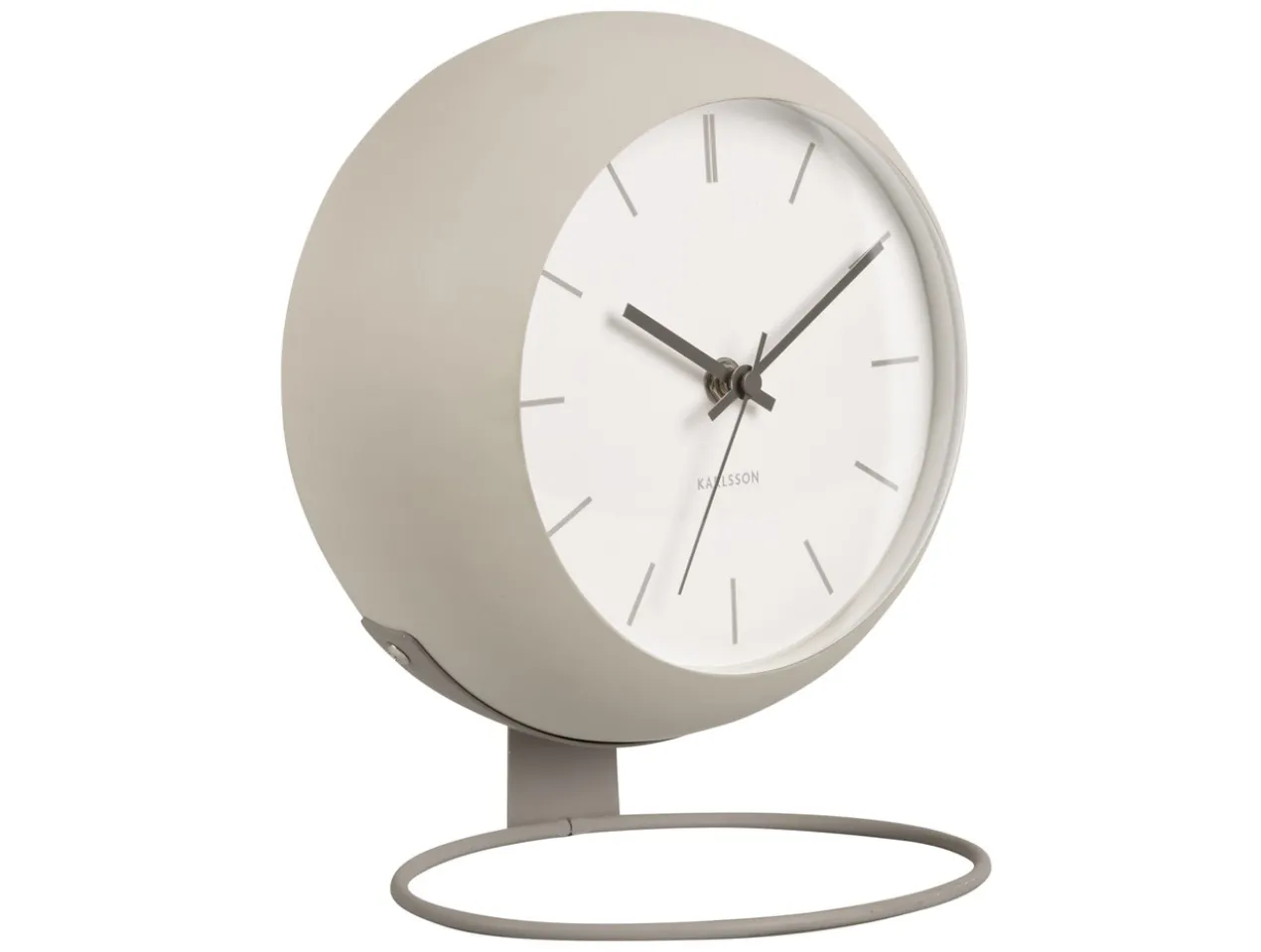 Table clock Nirvana Globe warm grey