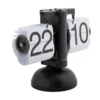 Table clock Small Flip black with white flips