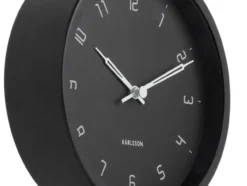 Table clock Stark iron matt black