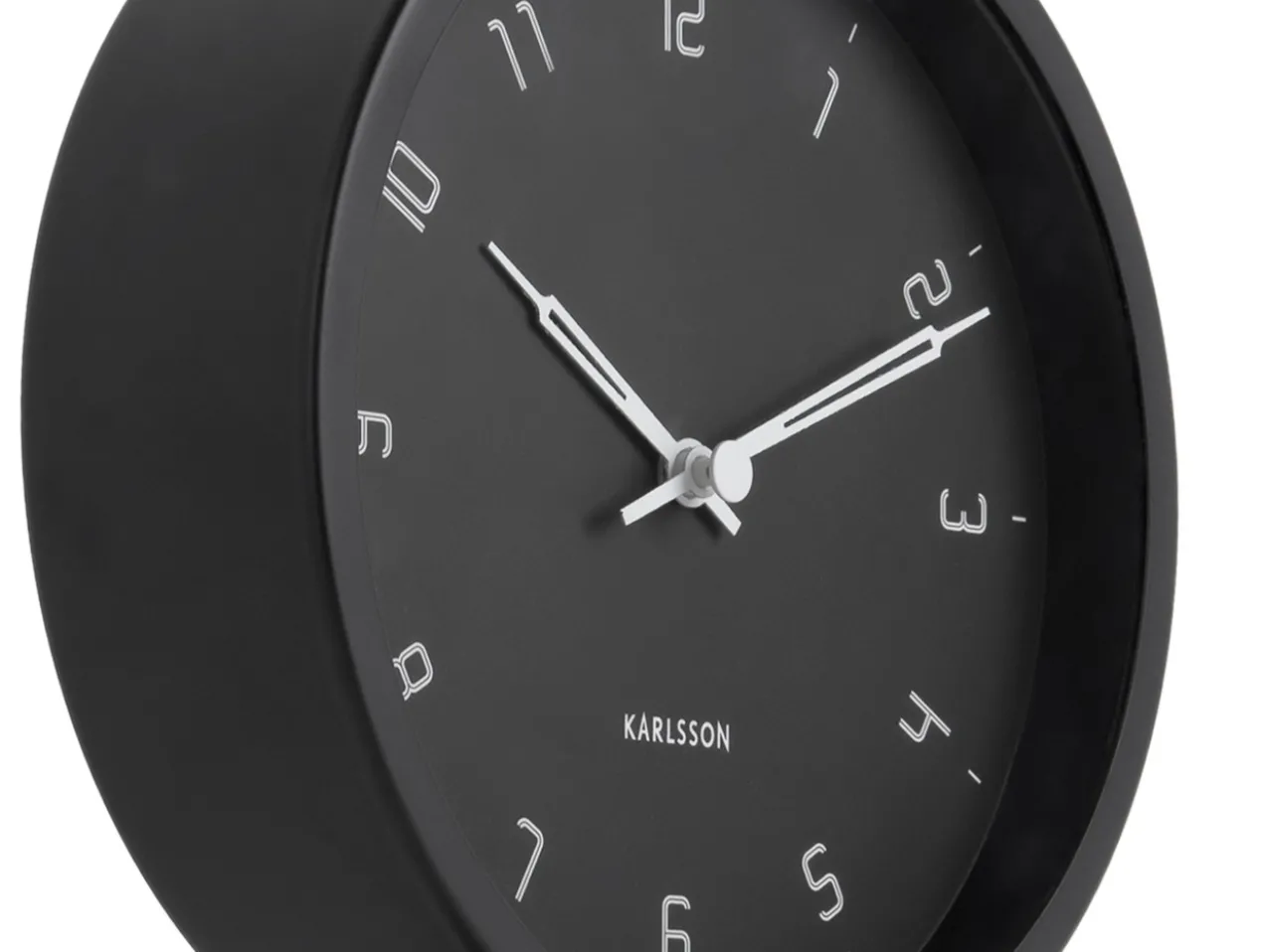 Table clock Stark iron matt black
