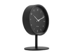 Table clock Stark iron matt black