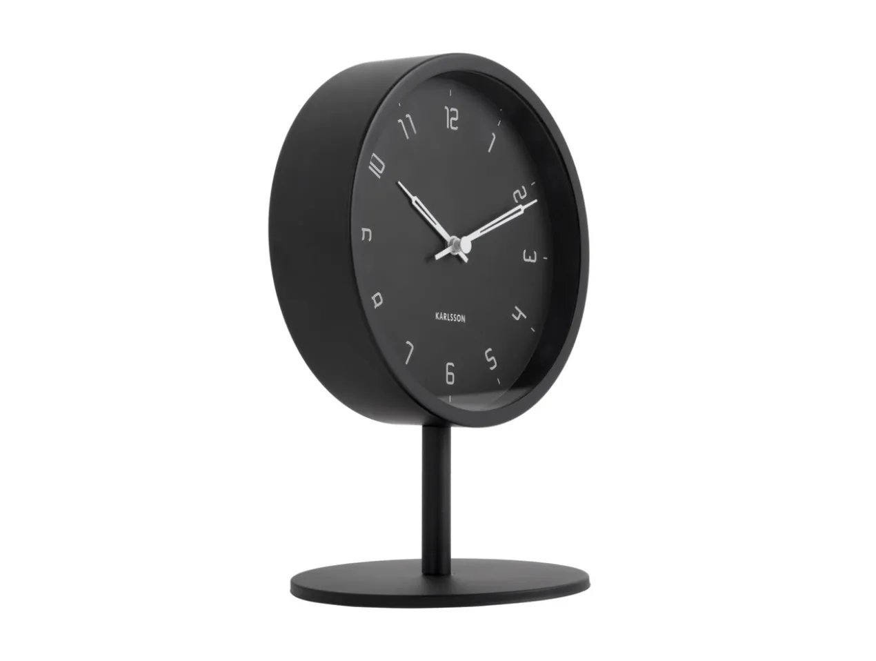 Table clock Stark iron matt black
