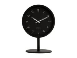 Table clock Stark iron matt black