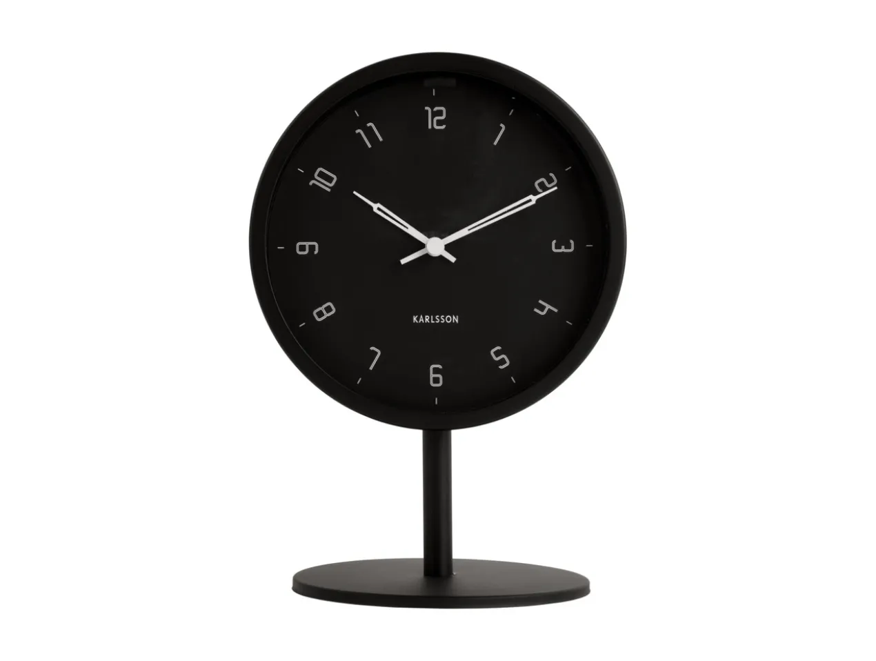 Table clock Stark iron matt black