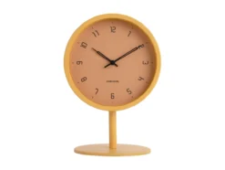 Table clock Stark iron matt honey yellow