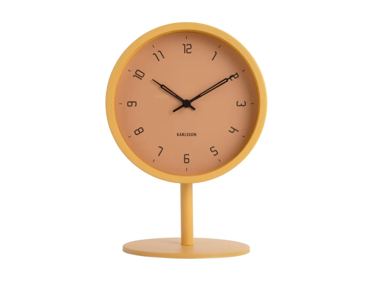 Table clock Stark iron matt honey yellow