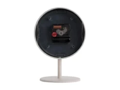 Table clock Stark iron matt warm grey