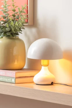 Table lamp Binc enamel white