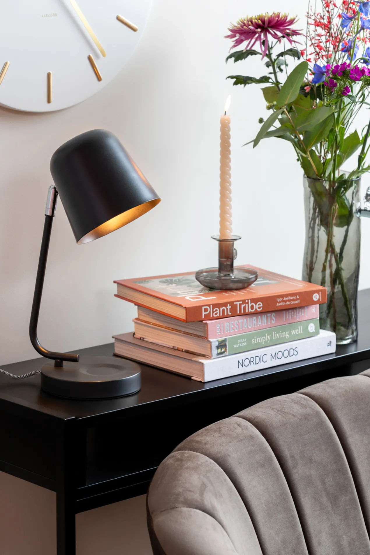 Table lamp Encantar matt black