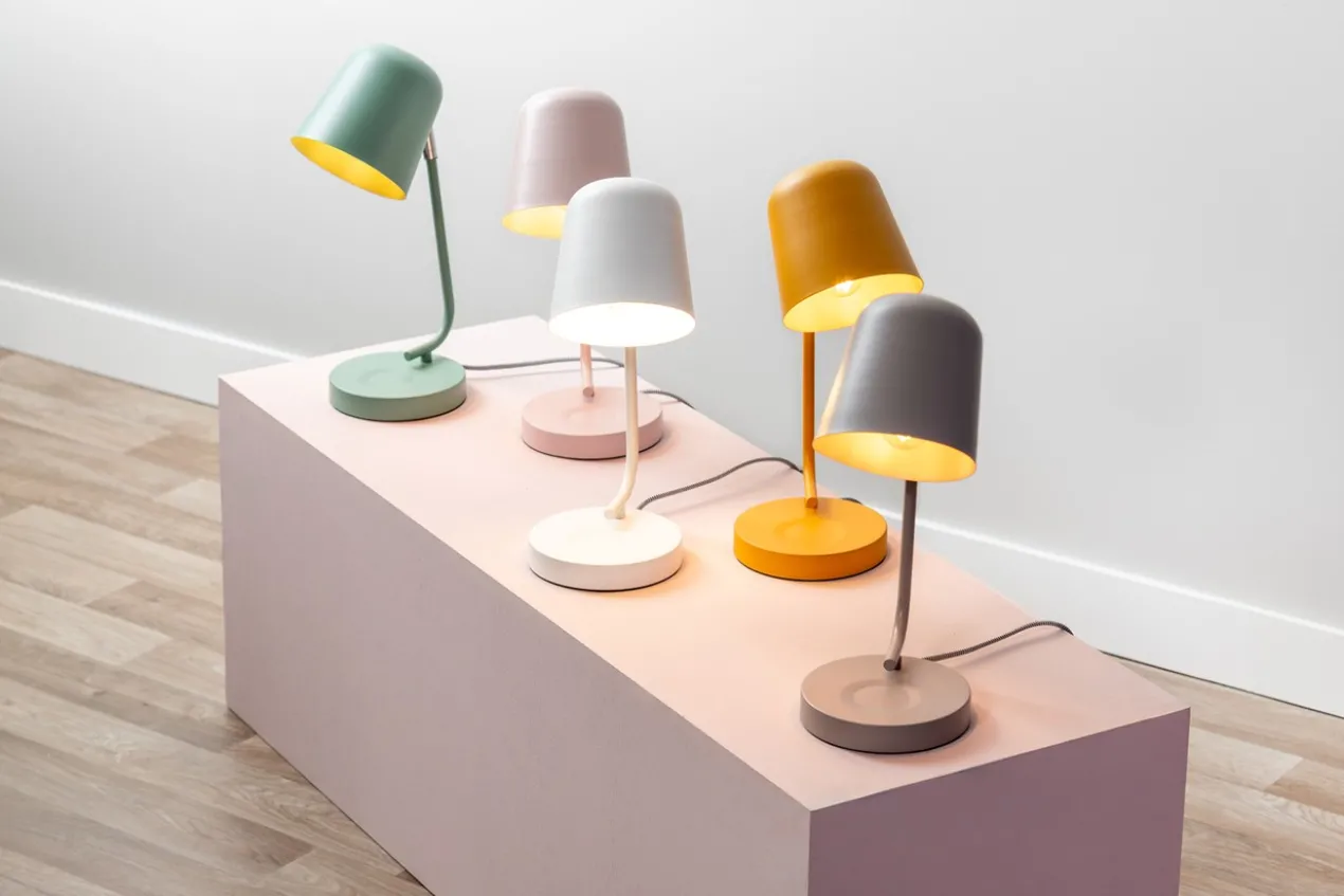Table lamp Encantar matt ochre yellow