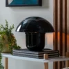 Table lamp Fat Mushroom enamel black
