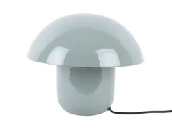Table lamp Fat Mushroom enamel misty blue