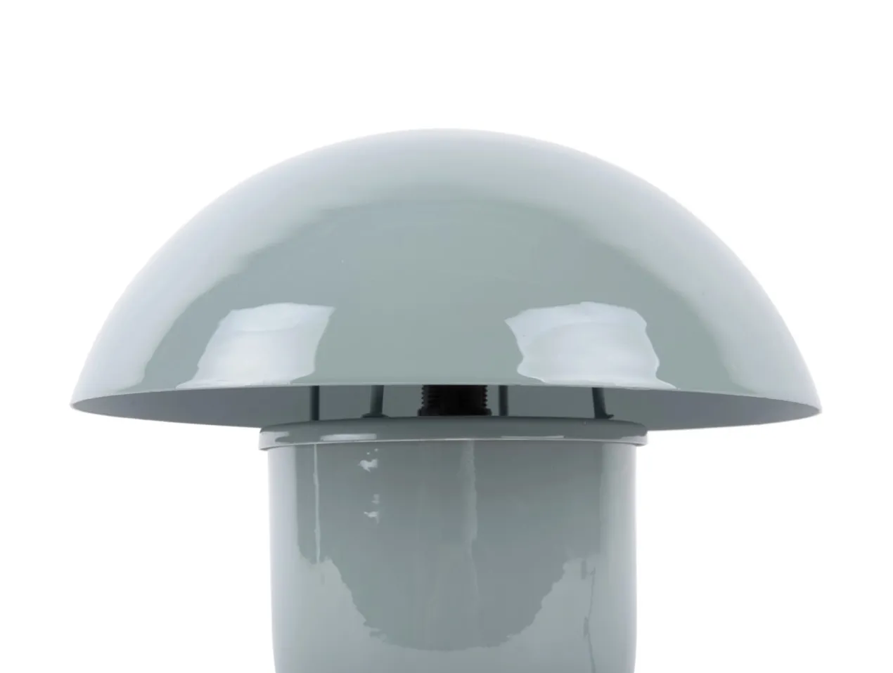 Table lamp Fat Mushroom enamel misty blue