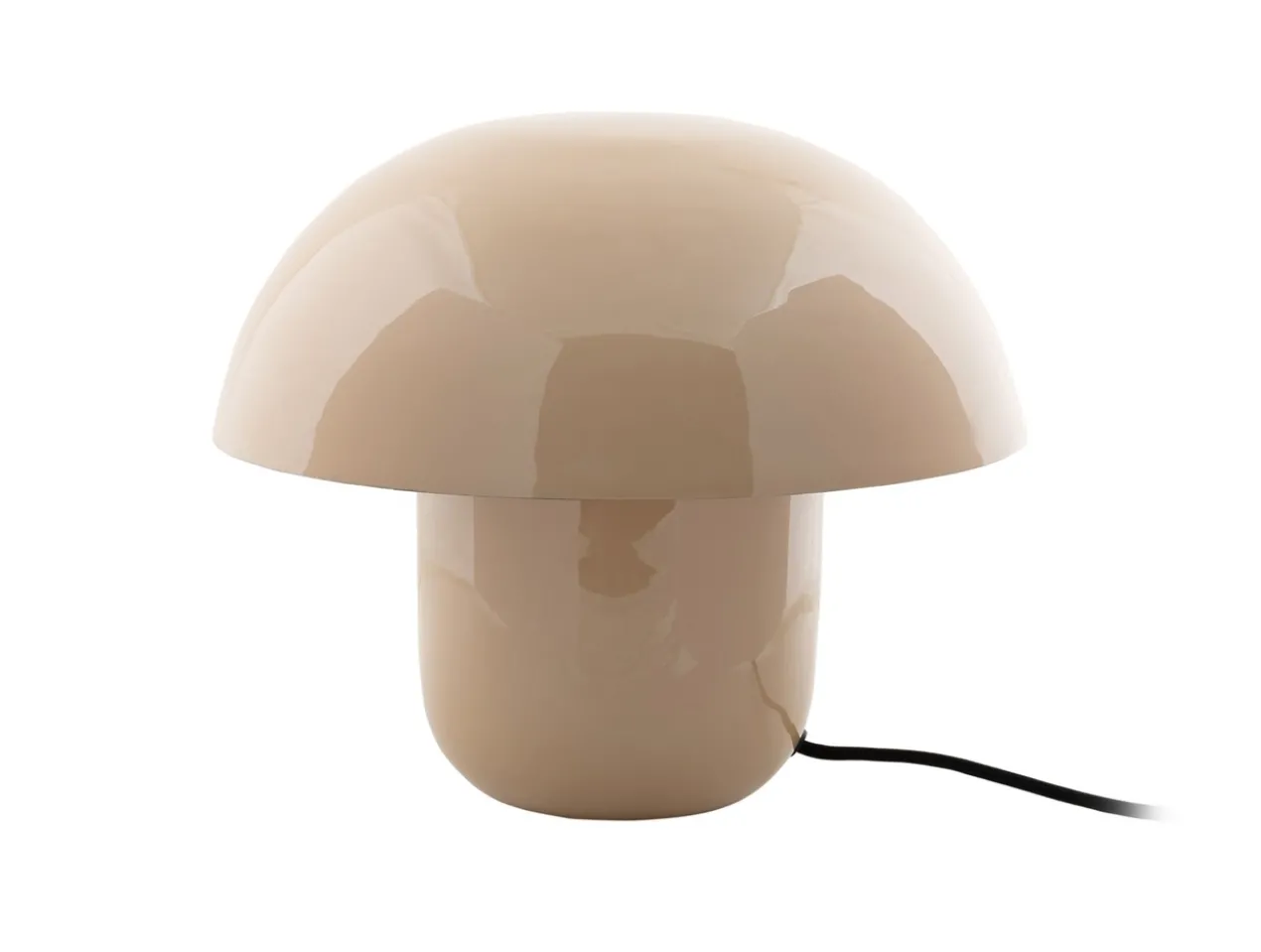 Table lamp Fat Mushroom enamel soft brown