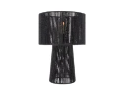 Table lamp Forma pin paper rope black