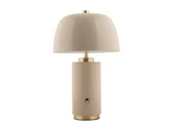 Table lamp Freya LED iron warm grey