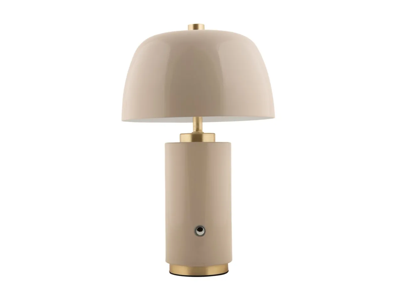 Table lamp Freya LED iron warm grey