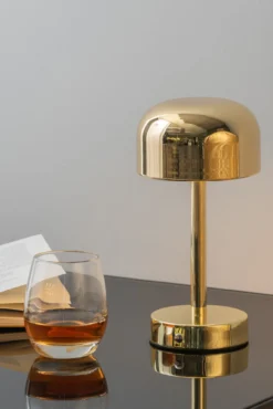Table lamp James LED iron chrome plated