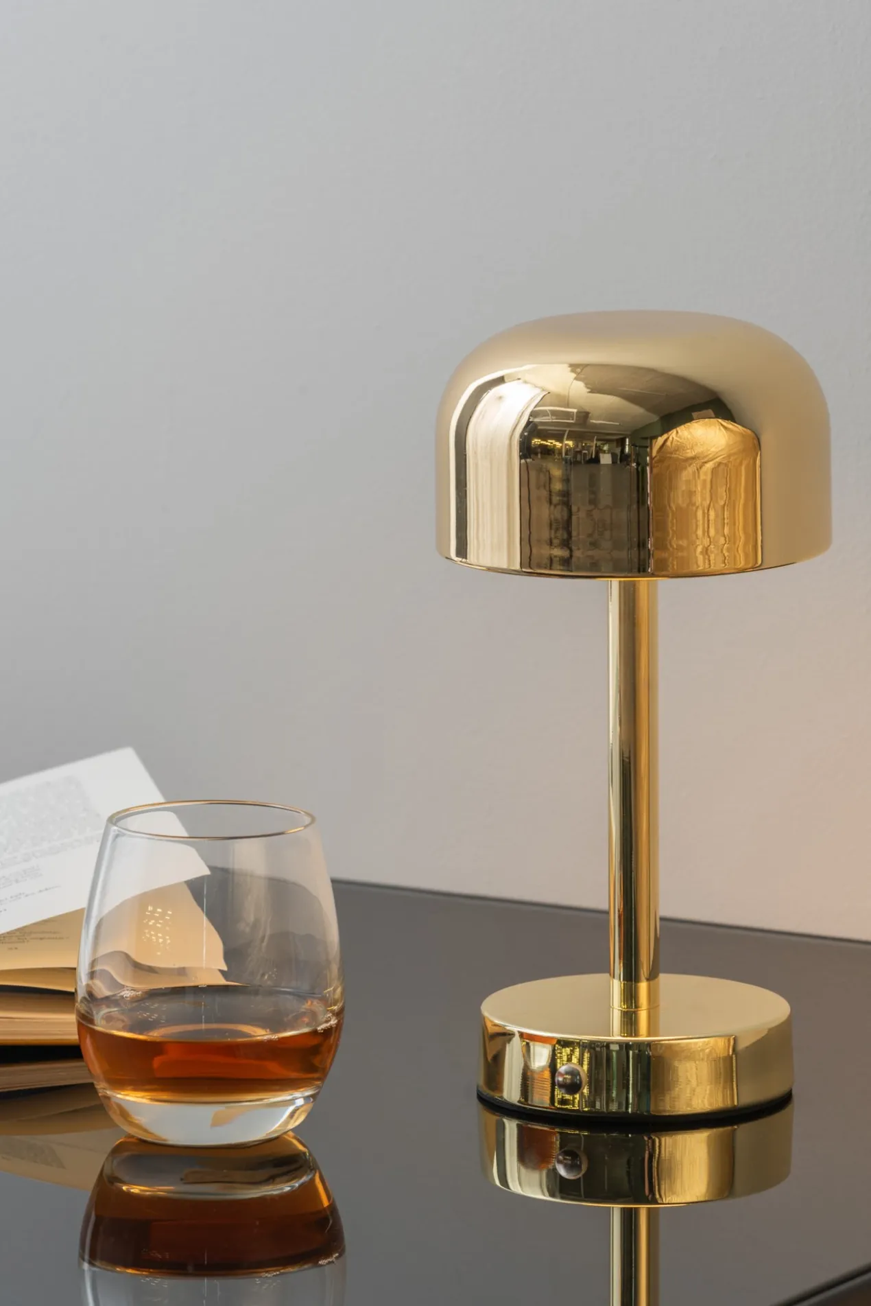Table lamp James LED iron gold plated