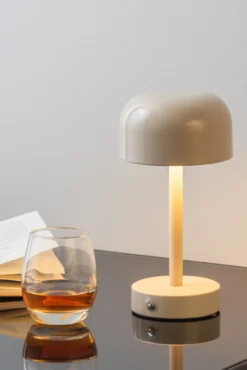 Table lamp James LED iron shiny jungle green