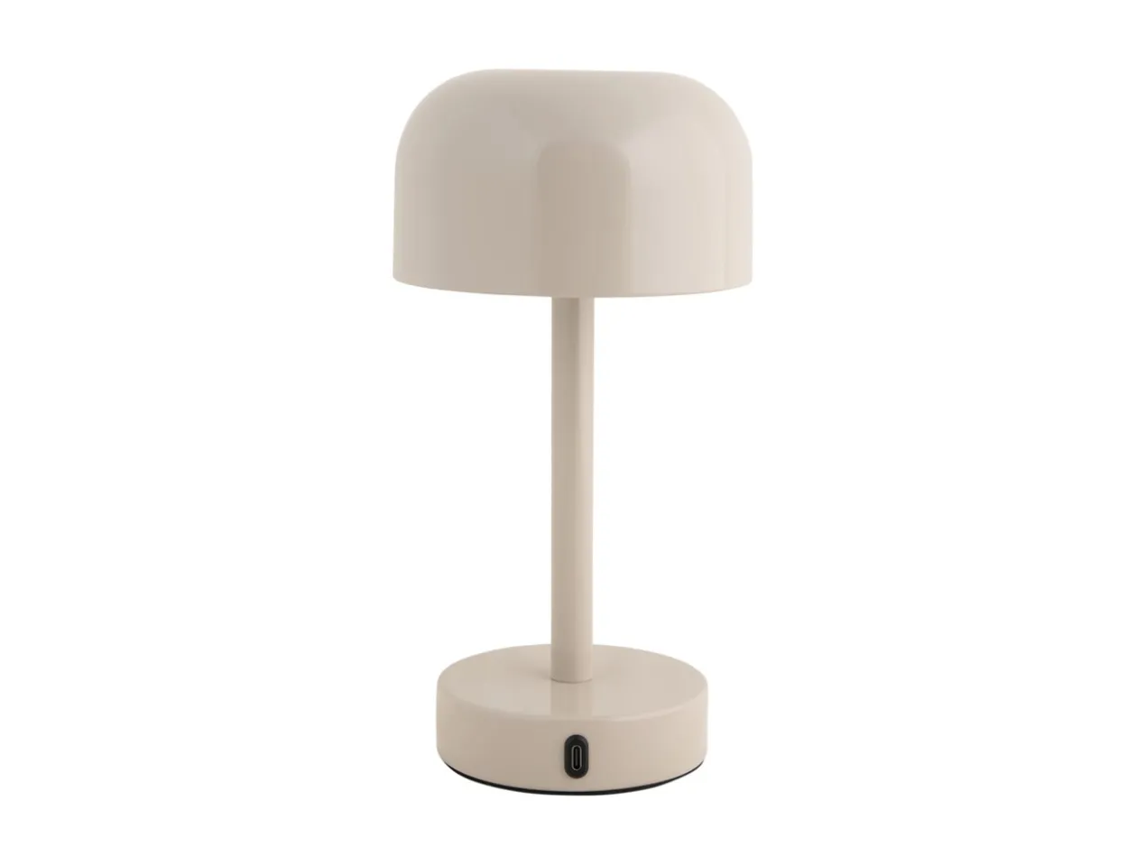 Table lamp James LED iron shiny warm grey