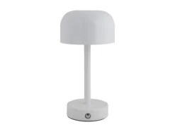 Table lamp James LED iron shiny white