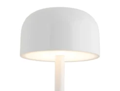 Table lamp James LED iron shiny white