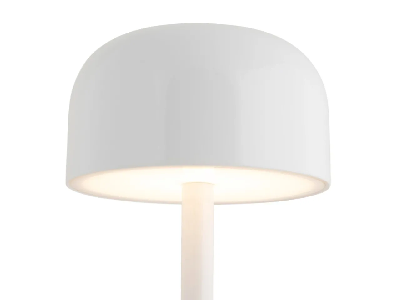 Table lamp James LED iron shiny white