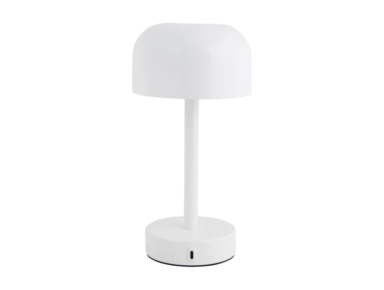 Table lamp James LED iron shiny white