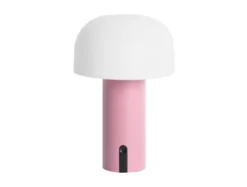 Table lamp Luca iron faded pink LED