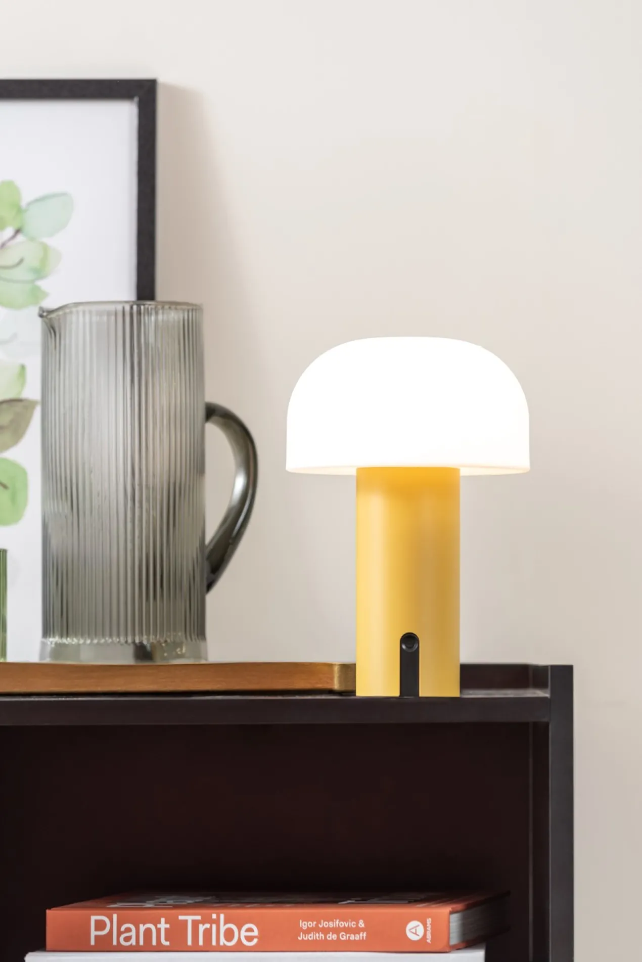 Table lamp Luca iron ochre yellow LED